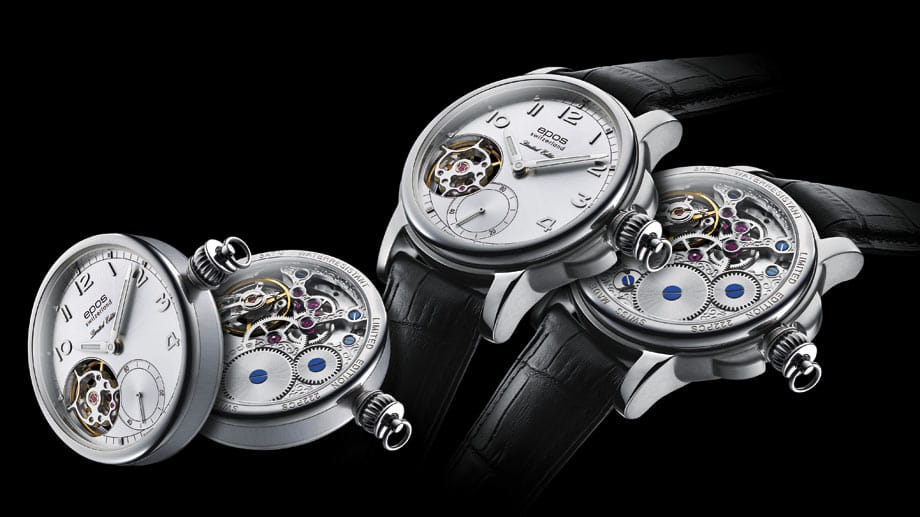 Schön und schön wandelbar: Die Epos 3419 ist sowohl Armbanduhr als auch Taschenuhr.