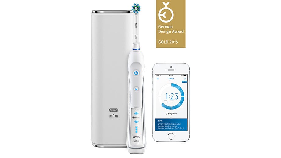 Der German Design Council prämiert die interaktive Zahnbürste und Zahnpflege-App von Oral-B mit Auszeichnung für ein exzellentes Kommunikationsdesign. Die Bürsten aus der passenden SmartSeries kosten um 275 Euro.