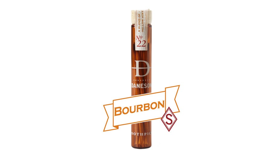 Geradezu lecker stochern lässt es sich mit dem Bourbon Nº 22 Zahnstochern von Daneson (um 40 Euro bei Niche Men).