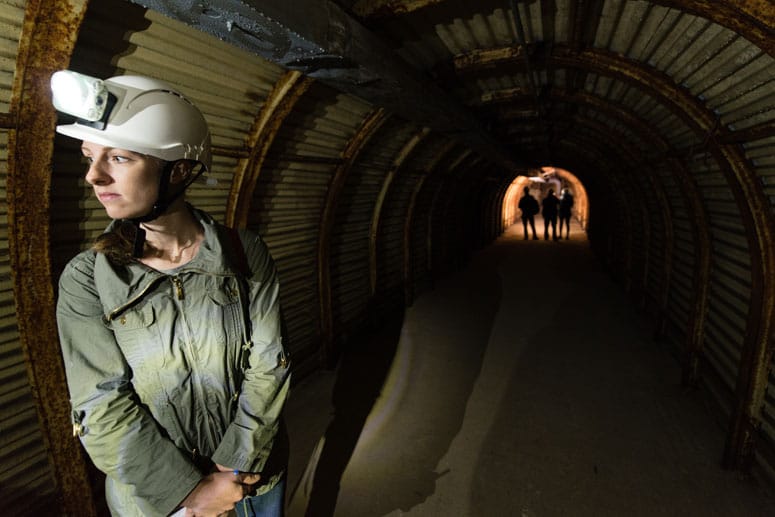 Der "Fan Bay Deep Shelter"-Tunnel ist ein Relikt aus dem Zweiten Weltkrieg. Nach vielen Jahrzehnten wurde er nun für Besucher freigegeben.