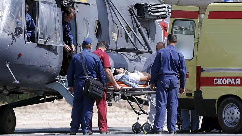 Der Co-Pilot konnte sich mit dem Schleudersitz retten und wurde verletzt in ein Krankenhaus eingeliefert.