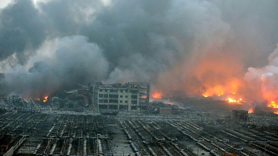 Bilder, die einem Kriegsszenario gleichen: Hier ist das Ausmaß der Zerstörung gut zu erkennen.