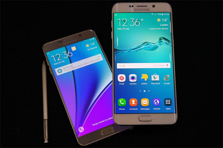 Sasmung Galaxy Note 5 und Samsung Galaxy S6 Edge+
