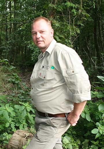Thomas Klöber ist Parkmitarbeiter im Informationshaus Kämkerhorst am südlichen Rand des Naturparks Drömling.