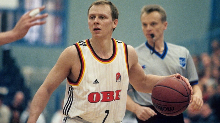 Der ewige Kai Nürnberger spielte 14 Jahre für die Nationalmannschaft. Als verlässlicher und agiler Spielmacher war er ein wichtiger Baustein des DBB-Erfolgsteams in den frühen 1990er-Jahren. 1993 wurde Nürnberger "Basketballer des Jahres" in Deutschland.