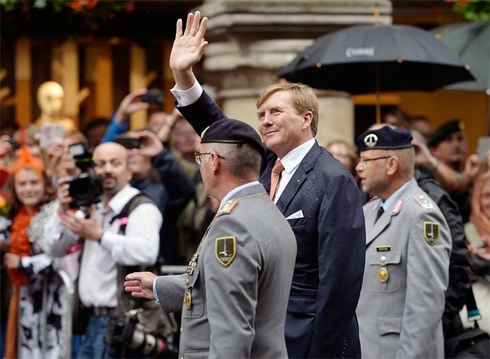 Am 27. August besuchte der niederländische König Willem-Alexander die Soldaten des ersten Deutsch-Niederländischen Korps in Münster.