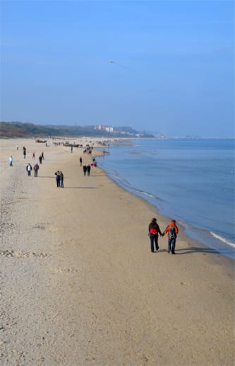 Weiter Strand - auf Usedom ist er kilometerlang und im Herbst längst nicht so überlaufen wie im Hochsommer.