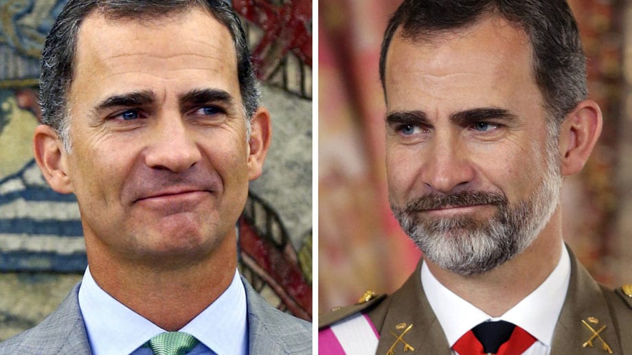 Anfang September 2015 überrascht der spanische König Felipe IV. seine Untertanen mit einem Stilwechsel. Ohne Bart und mit ein paar Pfunden weniger kehrte er aus dem Urlaub zurück.