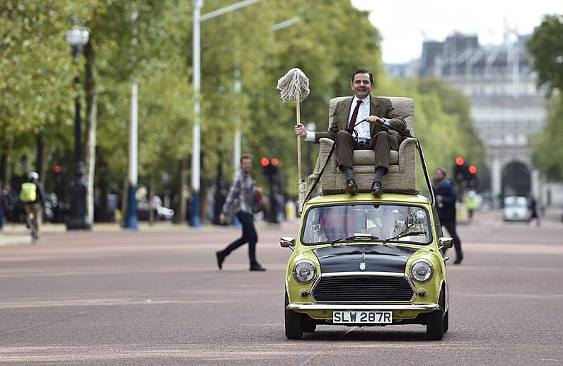 Ob Mr. Bean das Auto tatsächlich vom Dach aus steuern konnte?