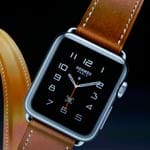 Hermes liefert Lederarmbänder für die Apple Watch. Auf dem Display erscheint auf Wunsch das passende Ziffernblatt.