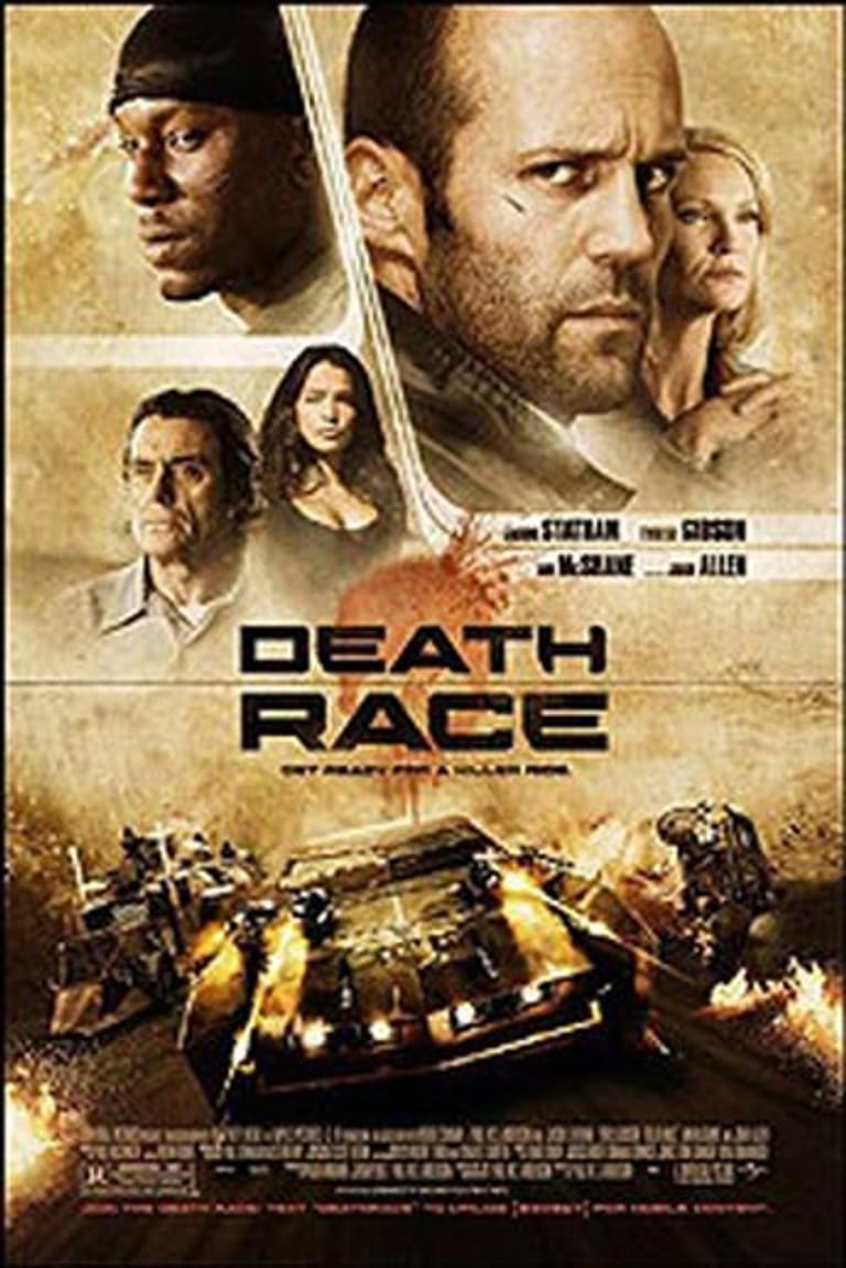 Entweder man mag oder man hasst ihn: Jason Statham (bekannt aus Transporter). In Death Race (Film von 2008) spielt er einen ehemaligen Rennfahrer, der zu unrecht verurteilt wird. Gewinnt er jedoch im gefängnis fünf Autorennen, kann er frühzeitig aus der Haft entlassen werden.