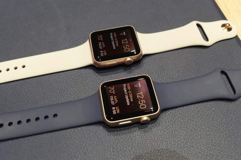 Die Apple Watch Sport gibt es jetzt in zwei neuen Farben: Roségold und Gelbgold.