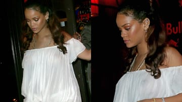 Bei der Fashion Week Paris gab Rihanna den Blick auf nackte Tatsachen frei. Besonders intim: An ihrer rechten Brust war ganz deutlich ein Nippel-Piercing zu erkennen.