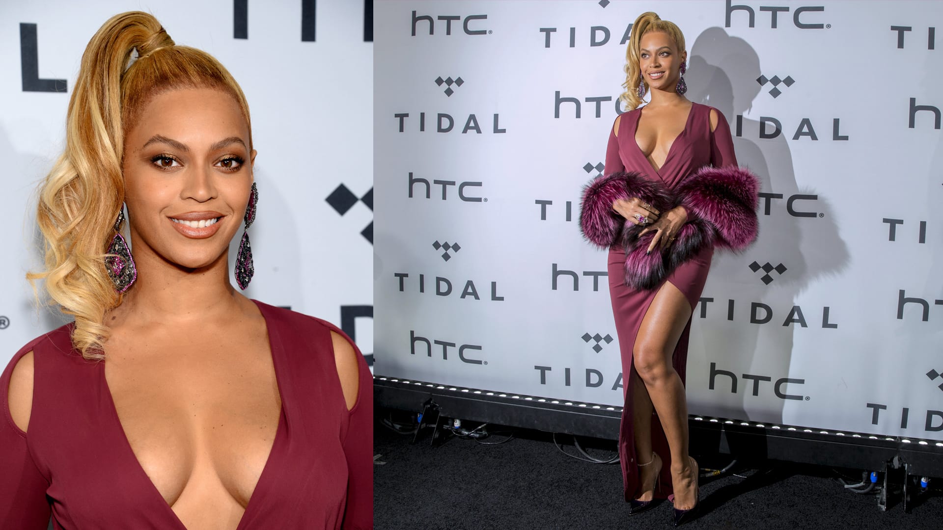 Beyoncé Knowles zeigte beim "Tidal X: 1020"-Konzert in New York am 20. Oktober 2015 ein verführerisches Dekolleté.