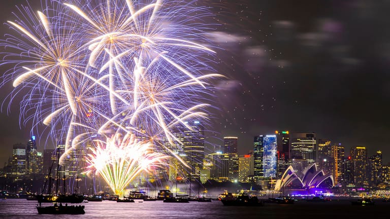 Ein absolutes Highlight: Das Feuerwerk in Sydney.