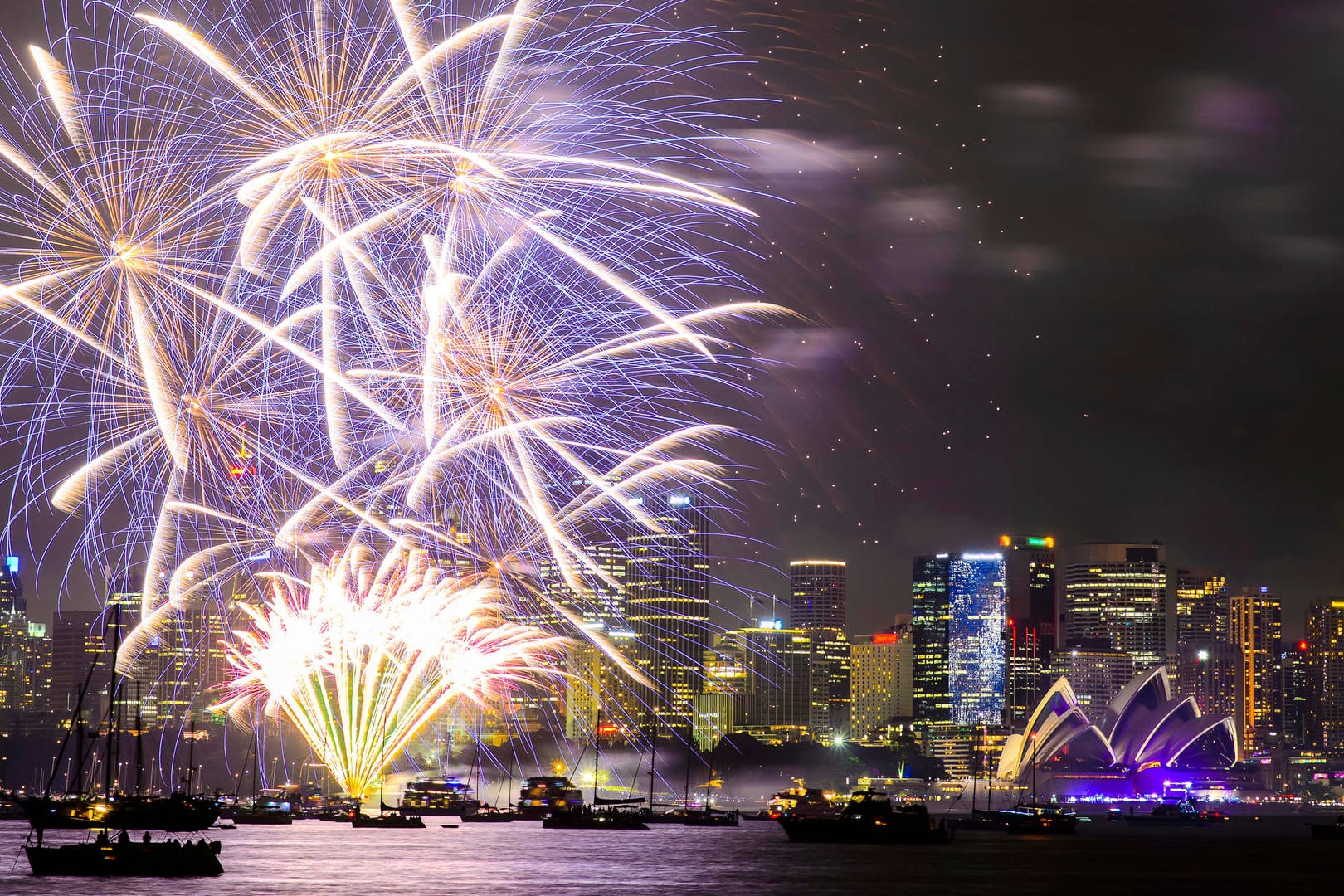 Ein absolutes Highlight: Das Feuerwerk in Sydney.