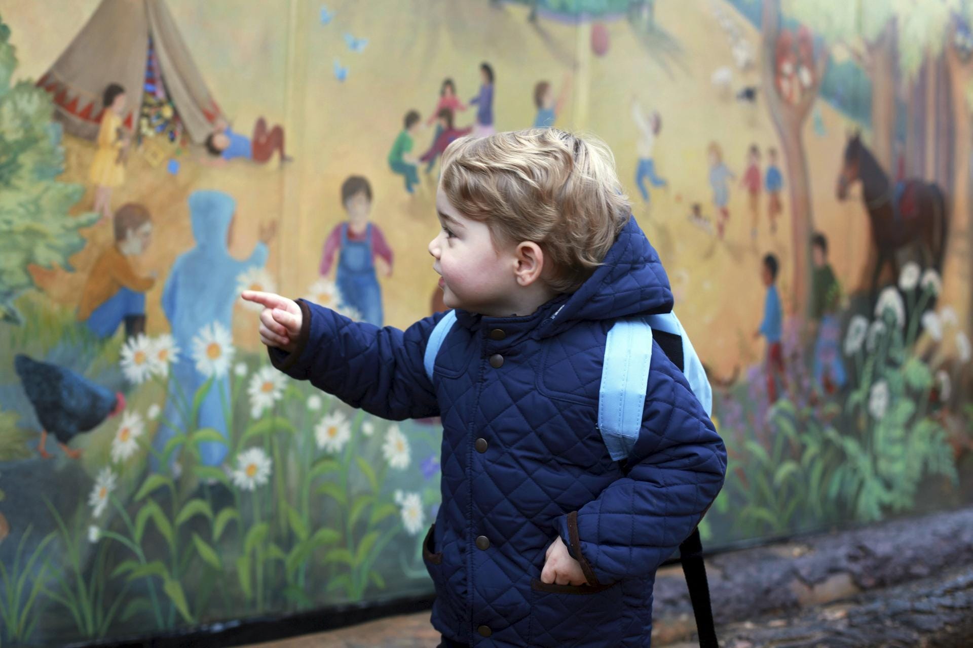 Seit Januar 2016 besucht der kleine Royal die Kindertagesstätte der Westacre Montessori School in Norfolk.