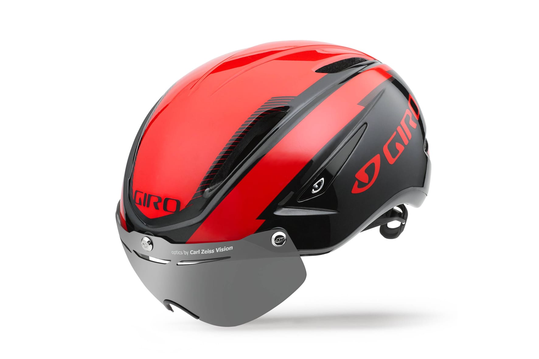 Edler Fahrrad-Helm mit integriertem magnetischen Visier: Das Modell Air Attack Shield von Giro für 249,99 Euro.