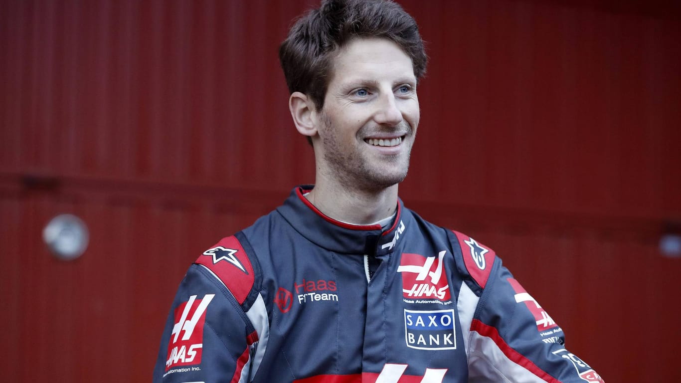 Routinier beim Neuling: Romain Grosjean soll im ersten Jahr vom Haas-Team für Punkte sorgen.
