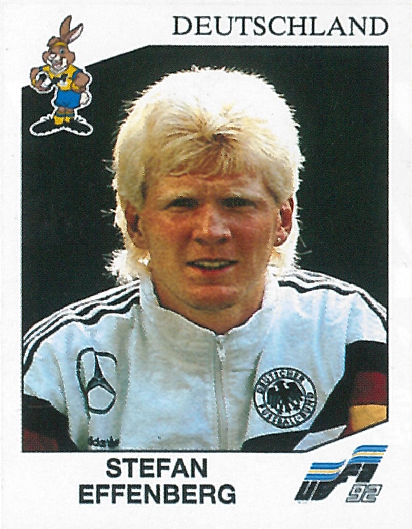 Skandalnationalspieler Stefan Effenberg in jungen Jahren: 1992 war er aber ganz schön blond...