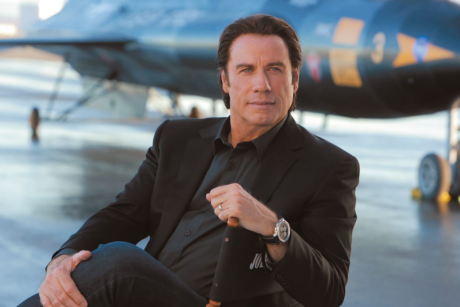 John Travolta steht seit mehr als zehn Jahren für die Uhrenmarke Breitling.