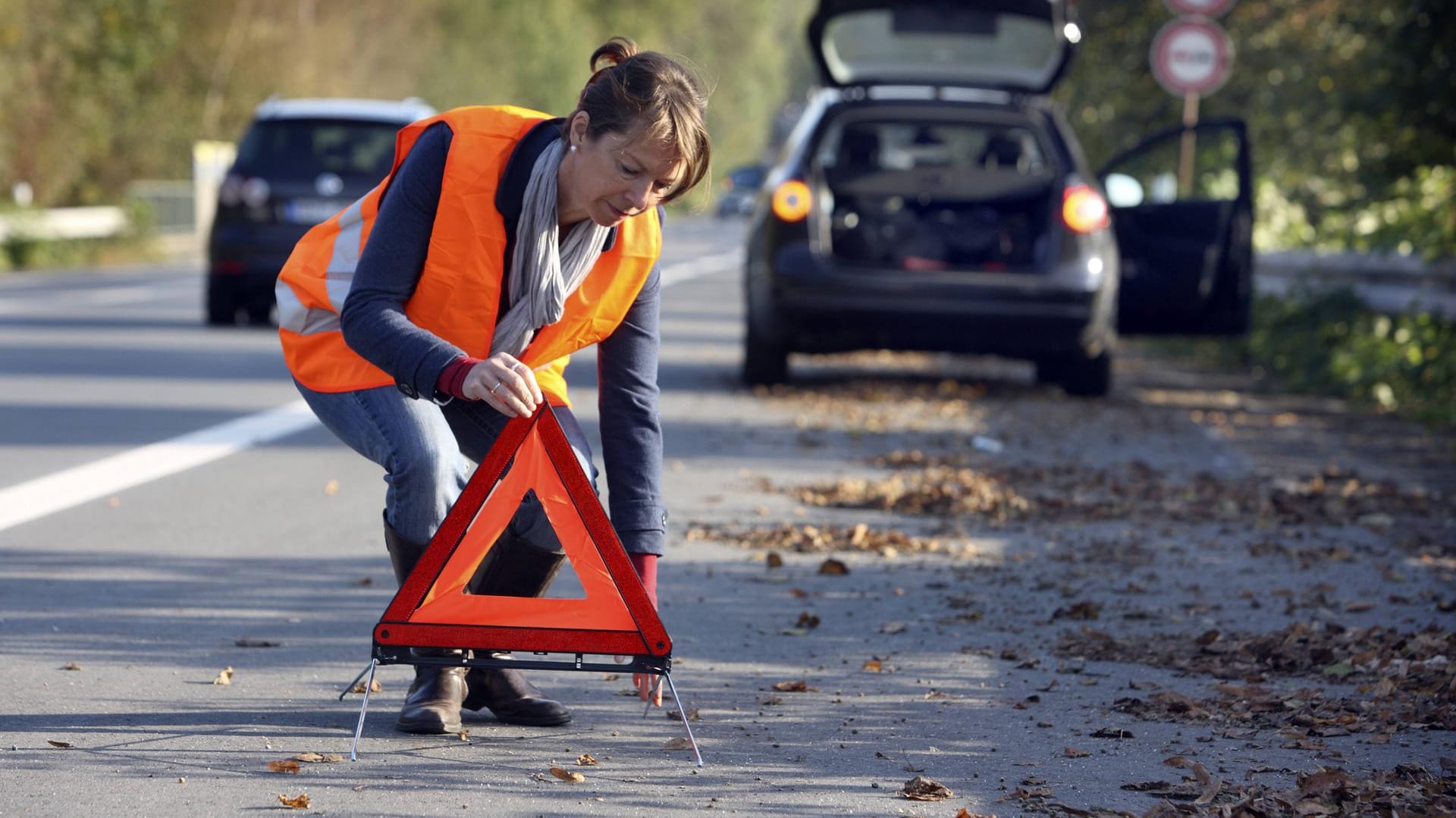 Unfallstelle absichern