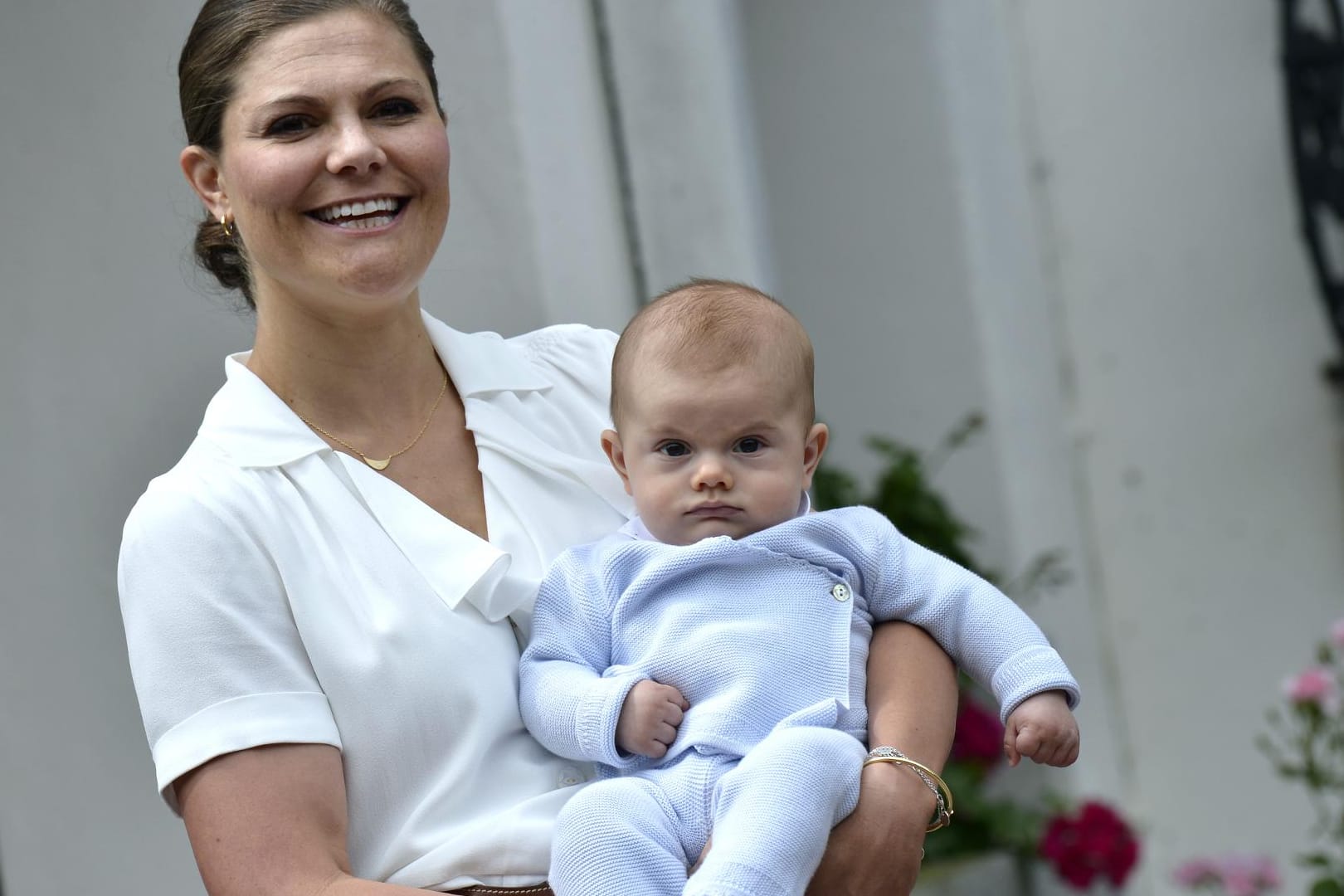 Kronprinzessin Victoria und Prinz Oscar am 39. Geburtstag der Thronfolgerin.