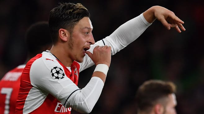 So bejubelte Mesut Özil sein letztes Tor.