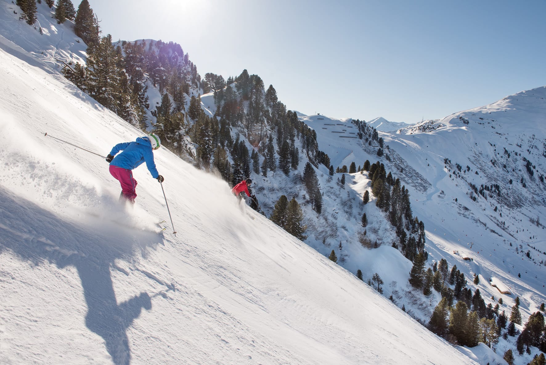 Die "Harakiri" gehört zu den steilsten Pisten der Alpen und verlangt Skifahrern einiges ab.