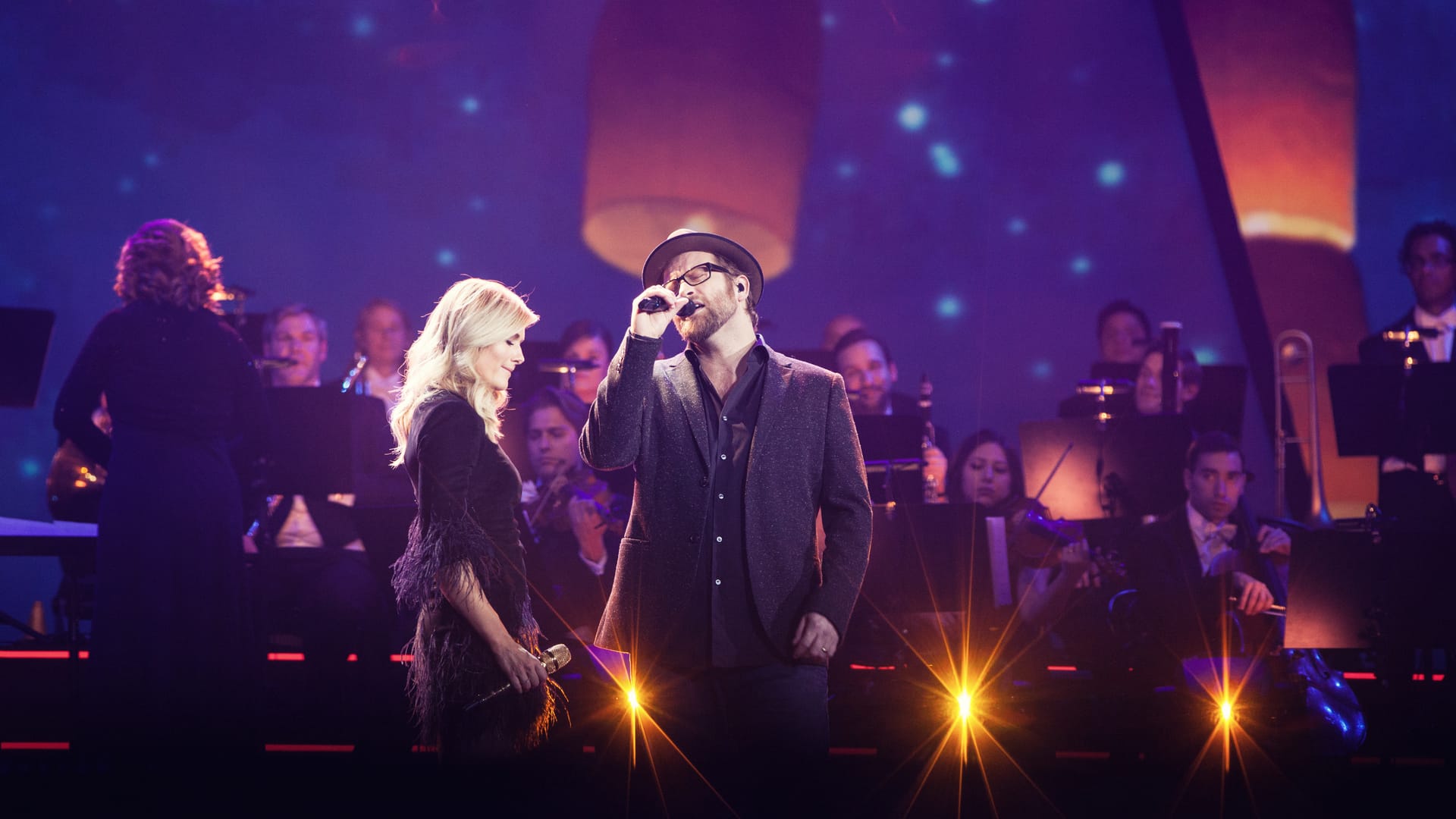 Helene Fischer singt mit Gregor Meyle.