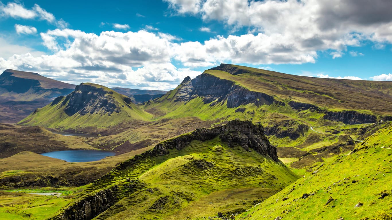 Ein Blick auf die Highlands in Schottland