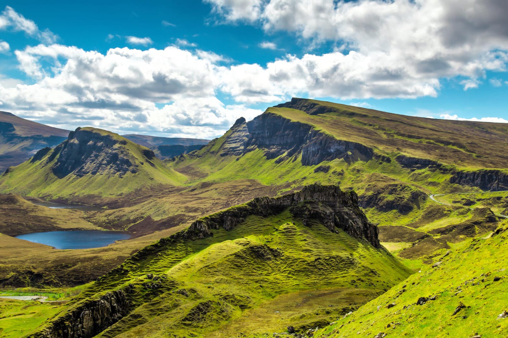 Ein Blick auf die Highlands in Schottland