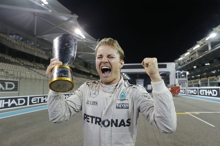 Nico Rosberg holte sich 2016 im Mercedes den Titel. Nur wenige Tage nach dem Sieg gab Rosberg das Ende seiner Formel-1-Karriere bekannt.