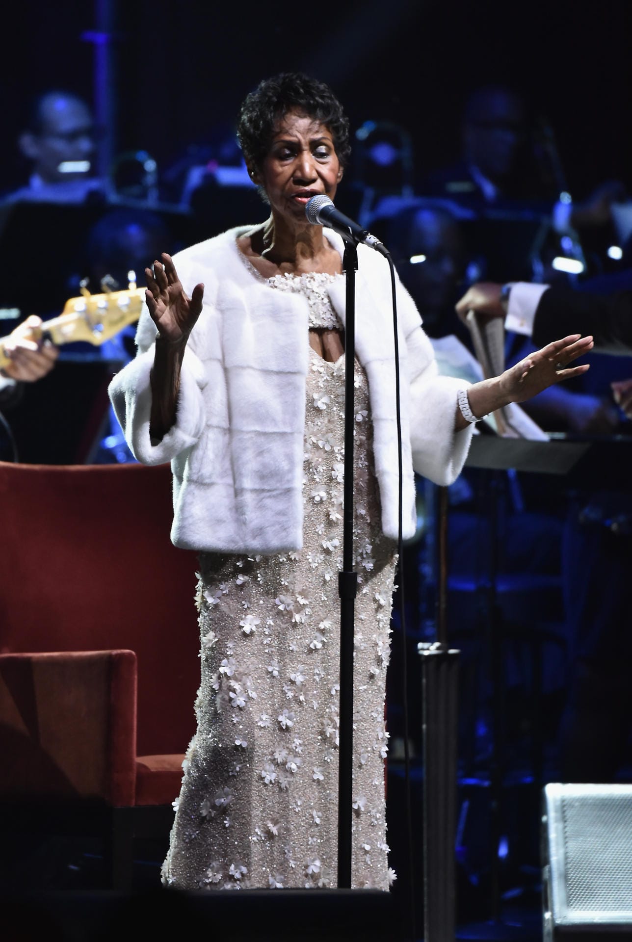 Im November 2017 trat Aretha Franklin bei einer Gala von Elton Johns Aids-Stiftung in New York auf.