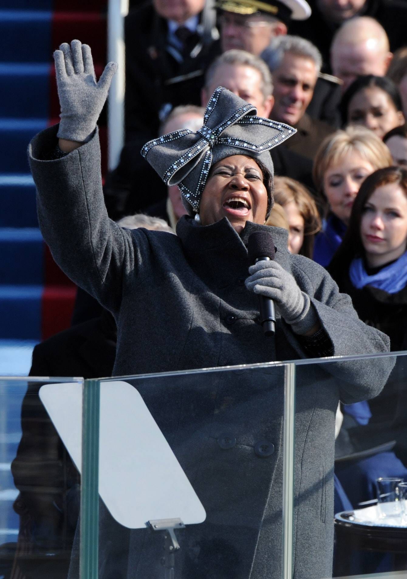 2009 trat Aretha Franklin bei der Amtseinführung von US-Präsident Barack Obama auf – Aretha selbst ist Mitglied der demokratischen Partei.