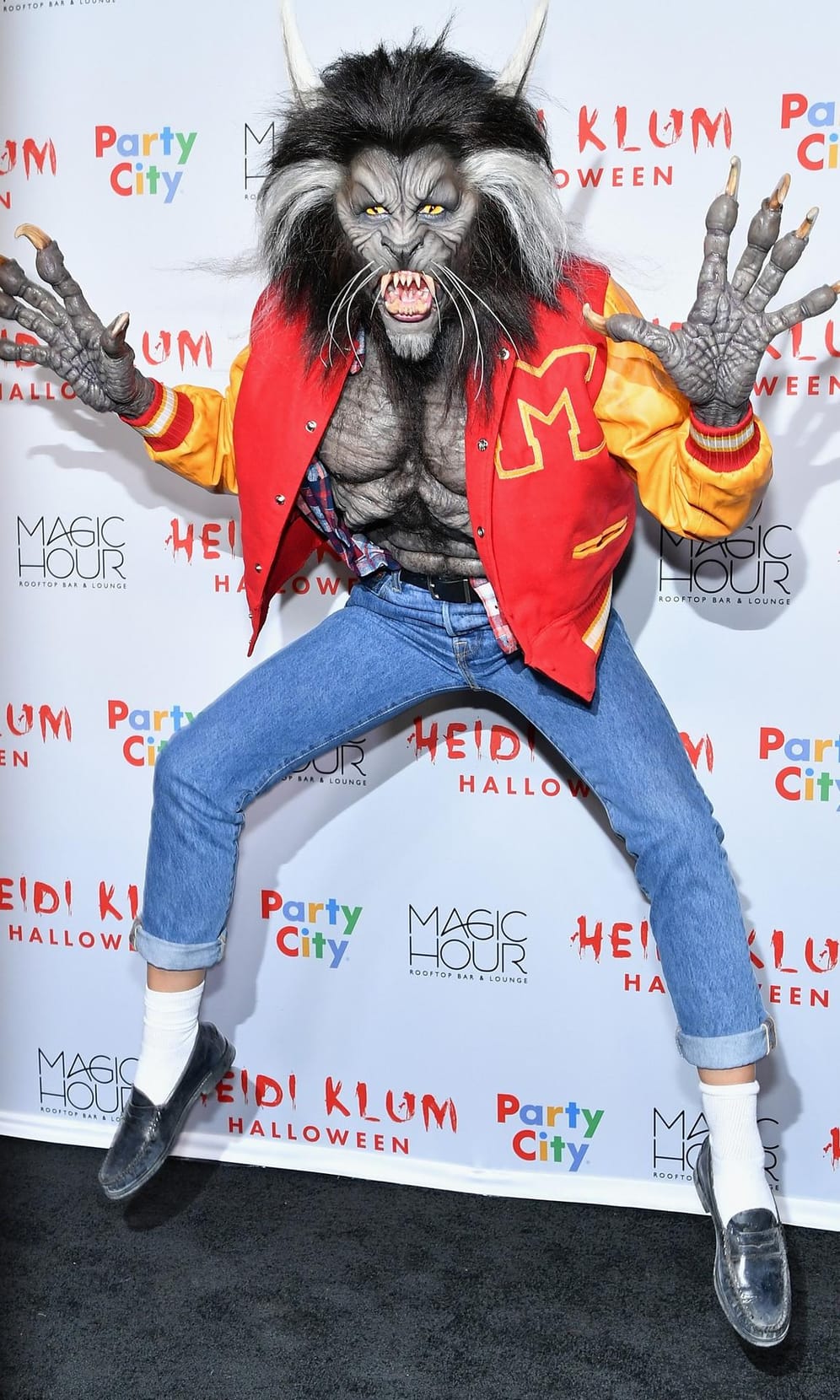2017: Heidi Klum als Werwolf aus "Thriller".
