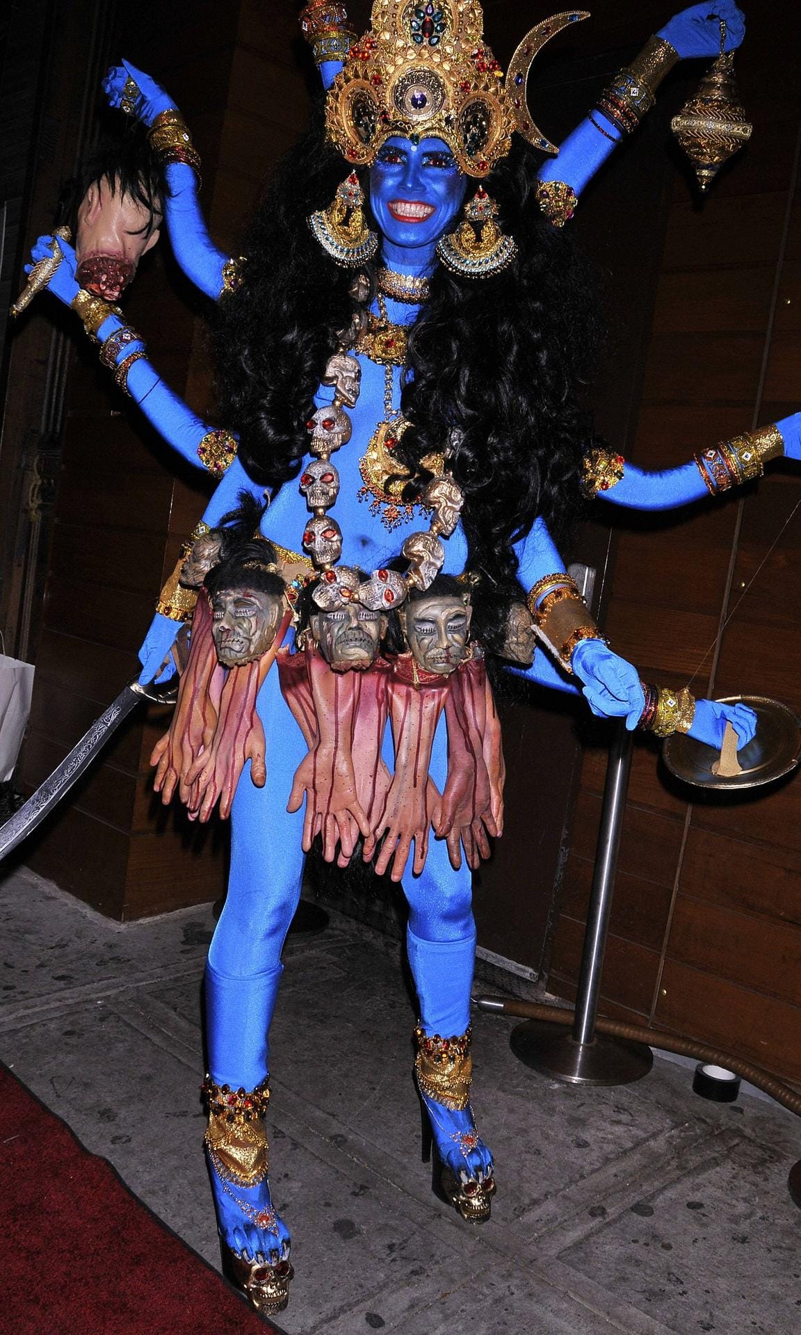 2008: Heidi Klum als Hindu-Göttin Kali.