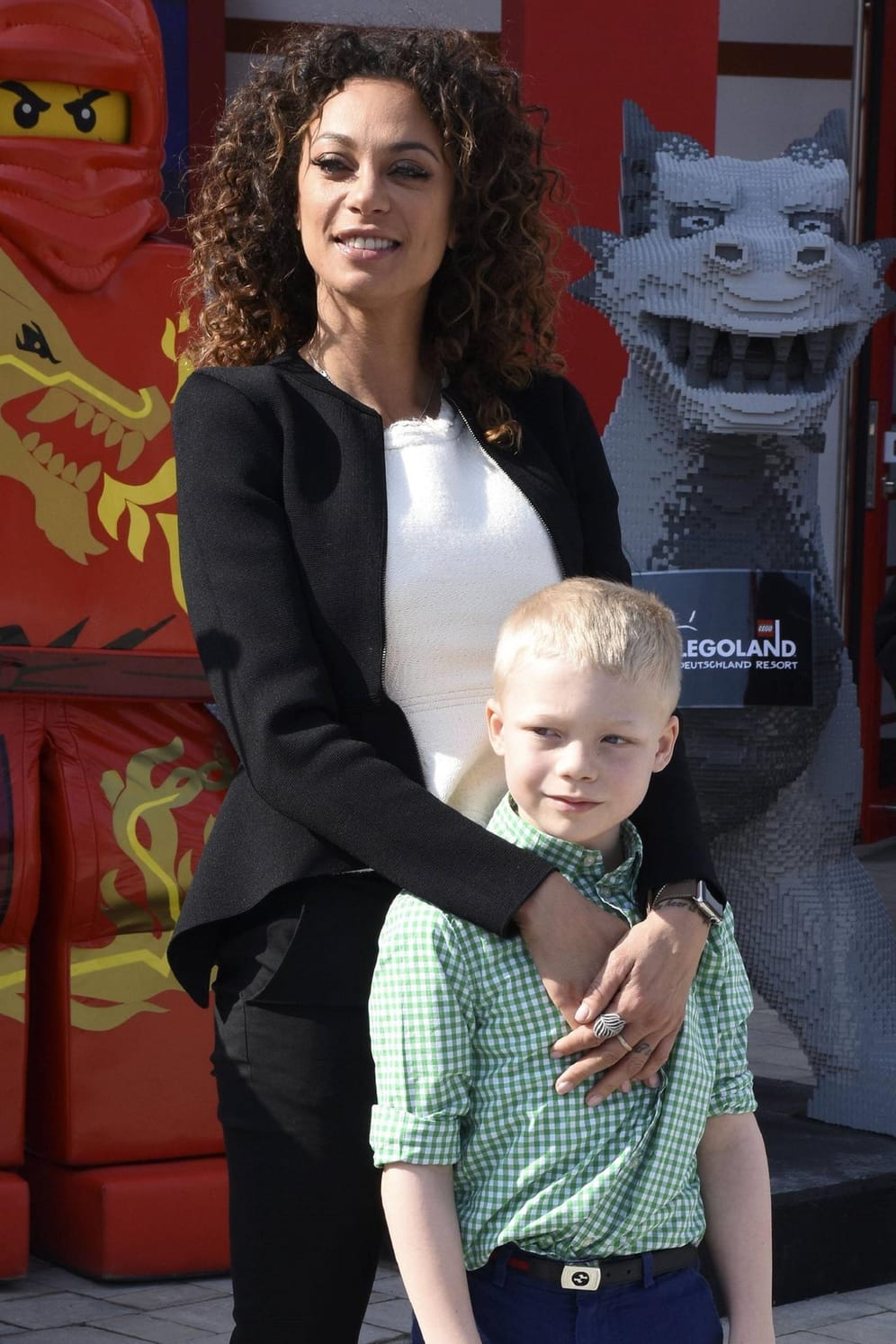 Model Lilly Becker mit ihrem Sohn Amadeus