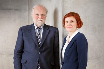 Katja Kipping und Manfred Lütz im Jakob-Kaiser-Haus in Berlin.