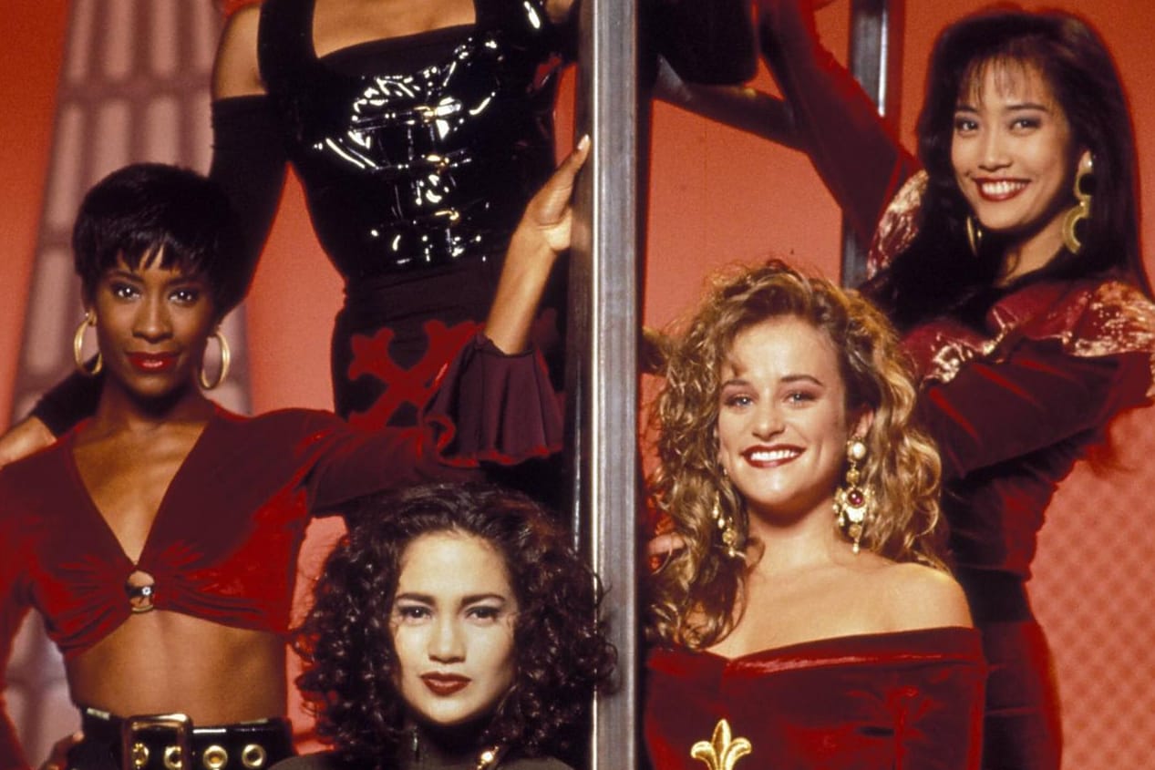 1992: Jennifer Lopez (Mitte unten) in der Fernsehserie "In Living Color"