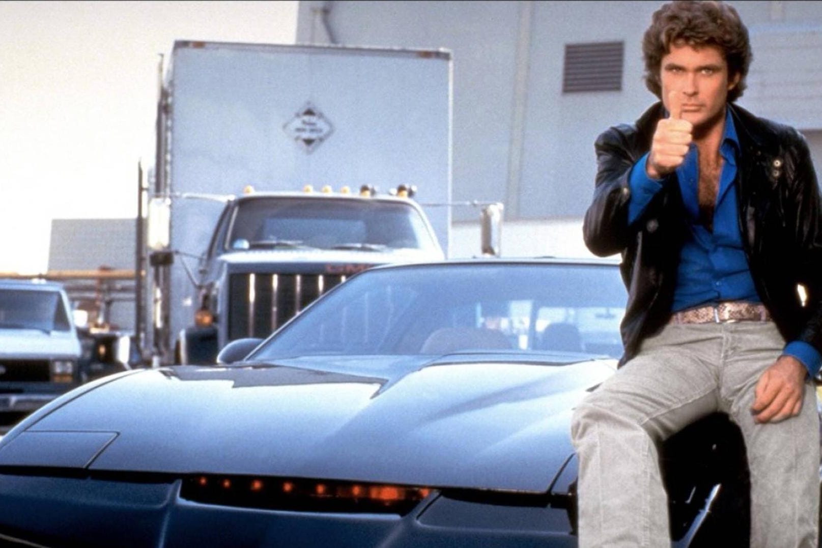 "Knight Rider": Als Michael Knight gelingt Hasselhoff 1982 der weltweite Durchbruch.