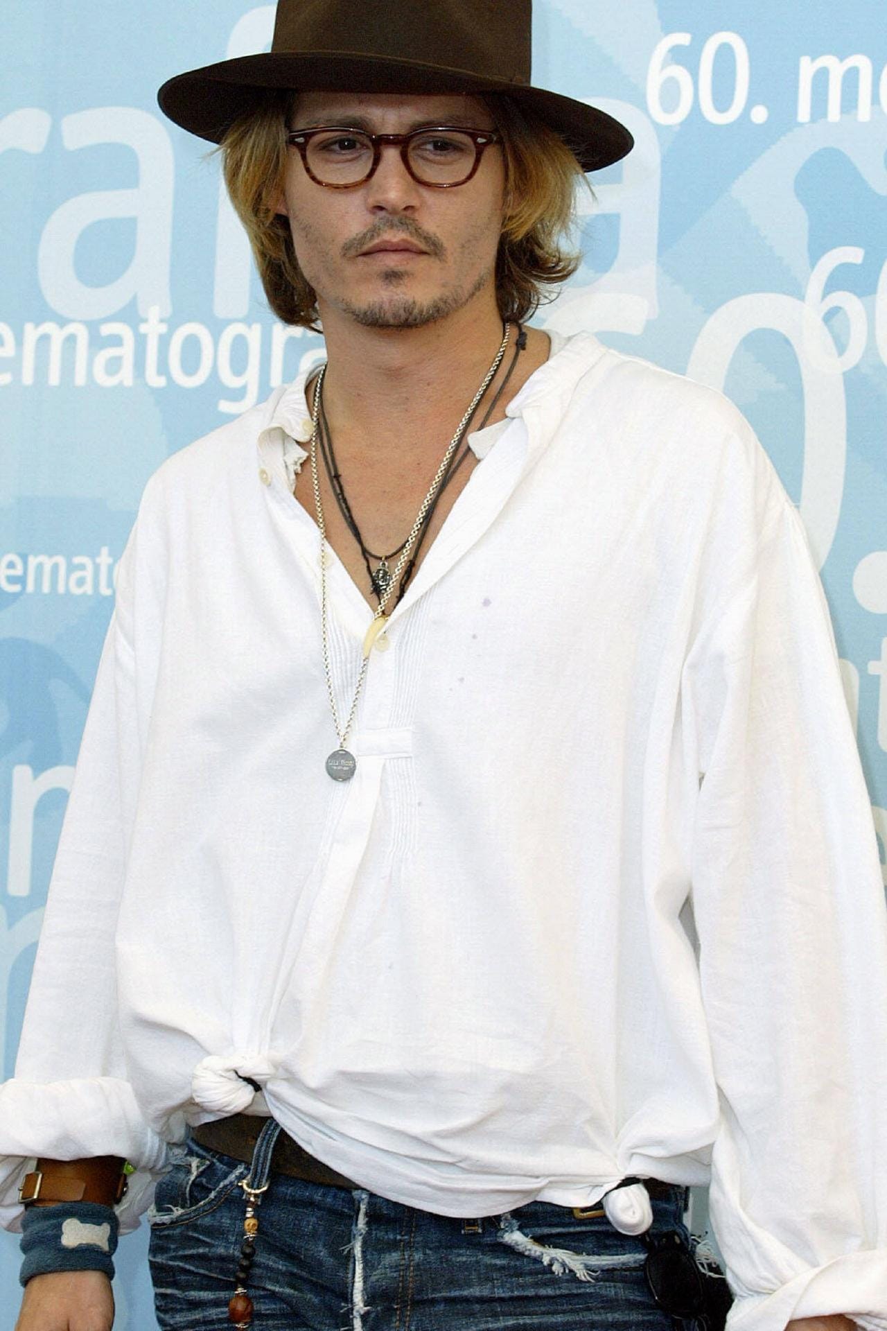 2003: Schauspieler Johnny Depp