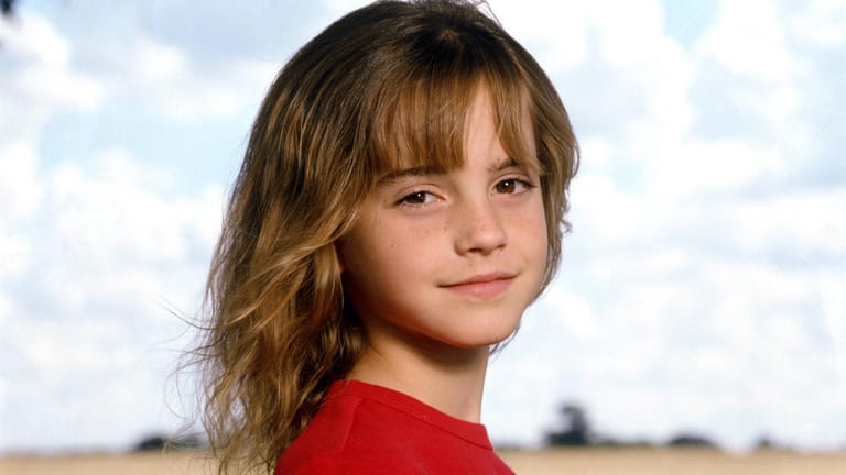 2001: Emma Watson zu Beginn der "Harry Potter"-Dreharbeiten.