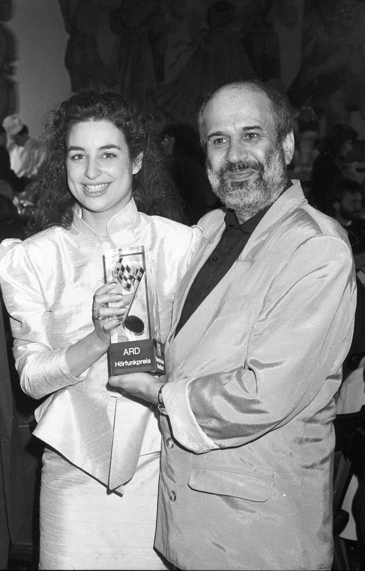 April 1990: Isabel Varell mit ihrem Ehemann Drafi Deutscher beim Grandprix.
