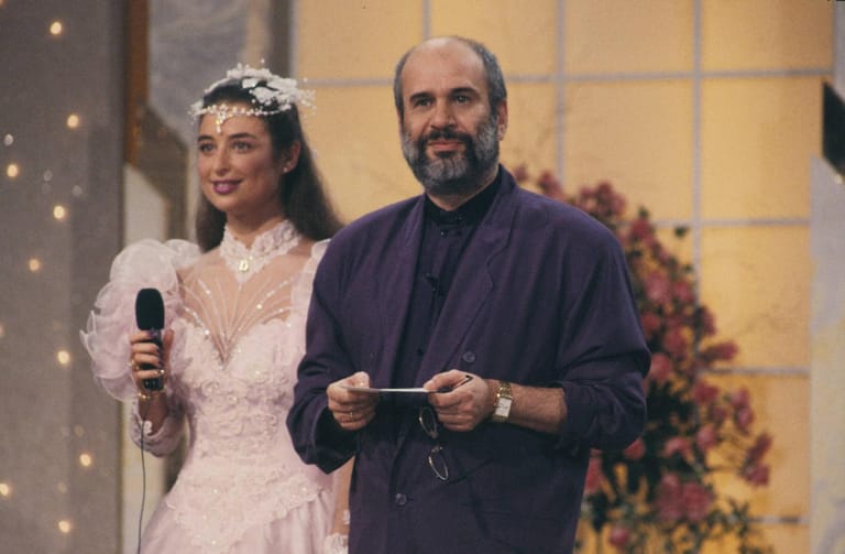 September 1989: Isabel Varell und Drafi Deutscher in einer Show nach ihrer Hochzeit.