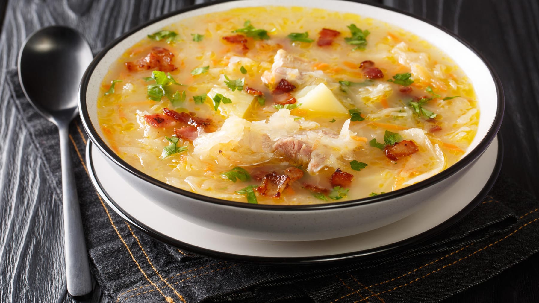 Lecker cremige Sauerkrautsuppe – Rezept