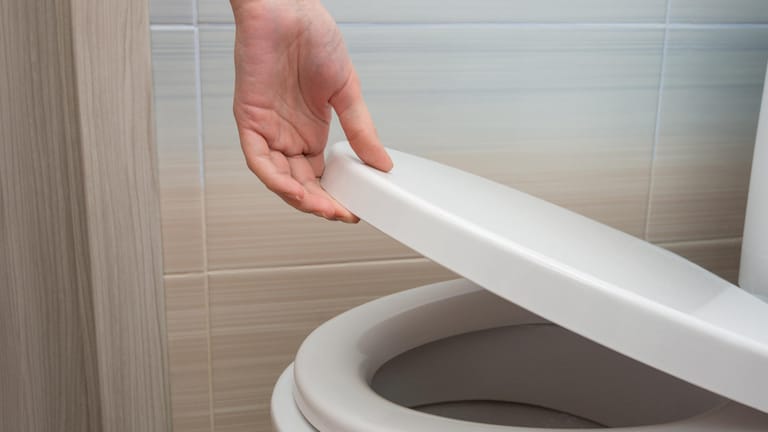 WC: Urinspritzer unter der Toilettenbrille können für üble Gerüche sorgen.