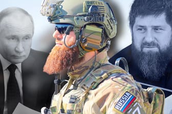 Wladimir Putin, Präsident von Russland (l.) und Ramsan Kadyrow, Oberhaupt Tschetscheniens: Er wird auch "Putins Bluthund" genannt.
