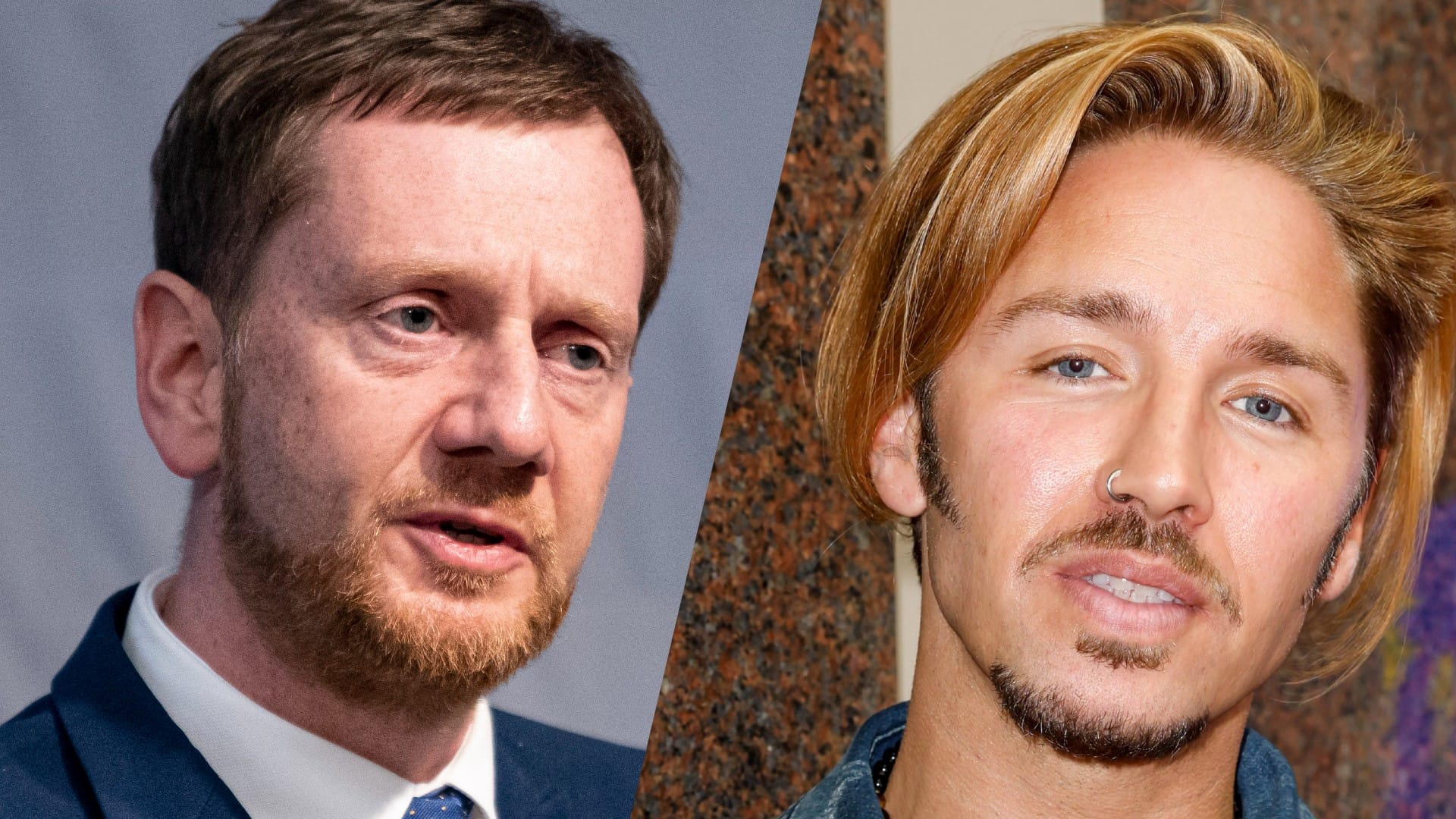 Michael Kretschmer und Gil Ofarim (Archivbilder): Der Ministerpräsident steht nach seinen Aussagen zu dem Sänger in der Kritik.