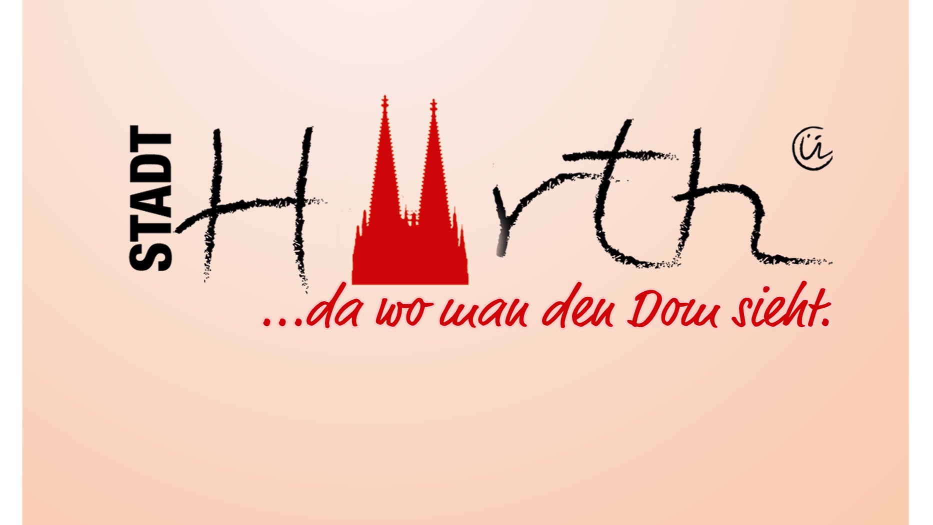 "Da, wo man den Dom sieht": Die Stadt Hürth nimmt zum 1. April das neue Stadt-Logo von Köln aufs Korn. Dort soll der Dom nämlich ab Sommer aus dem Logo verschwinden.